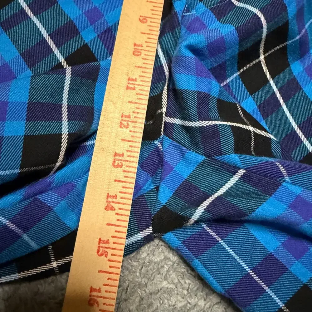 Royal & Awesome Pants Hat Mens 42 (44x22) Blue Plaid Plaid Knickers Tartan